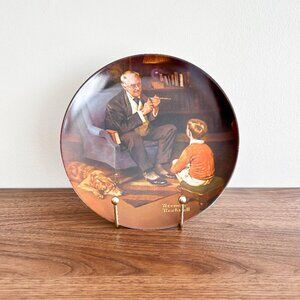 Norman Rockwell “The Tycoon” Collector Plate Knowles 1982 Vintage